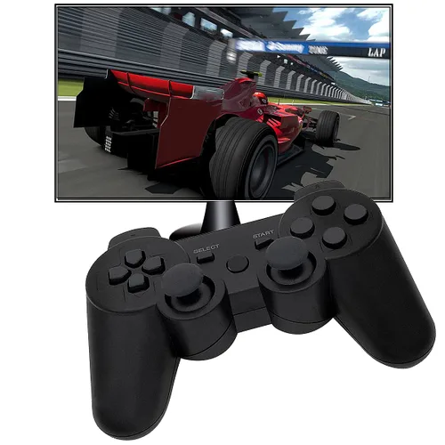 Vista 5 de Dimrda PS3 Controller Wireless PS3 Remote Controller for Play-station 3 Controller Game Joystick with Charging Cables Black 2 Pack