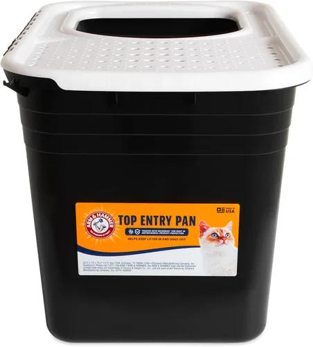 Arm & Hammer Caja de arena prémium con filtro para limpiar patas y microbios, fabricada en Estados Unidos