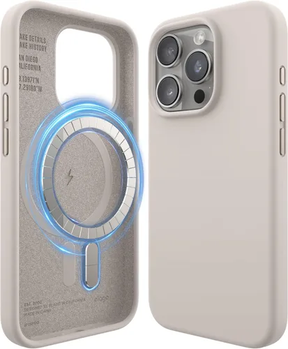 Vista 32 de elago Funda de Silicona Magnética Compatible con Funda iPhone 15 de 6.1 Pulgadas Compatible con Todos los Accesorios MagSafe - Imanes Integrados