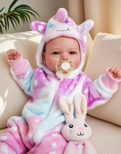 Vista 5 de BABESIDE Muñecas de bebé, 17 pulgadas, grande, realista, lindo cuerpo suave, muñecas de bebé de la vida real con accesorios para niñas de más de 3