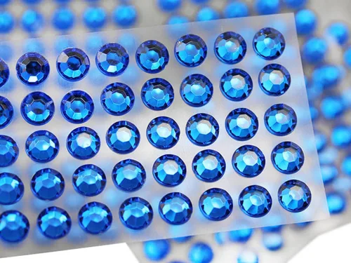Vista 21 de Diamantes de imitación acrílicos autoadhesivos ámbar SS12 de 0.118 in, gemas faciales de plástico para pegar en el cuerpo, joyas para tarjetas