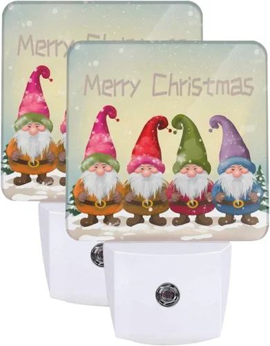 Vista 18 de 4th of July Patriotic Night Light Set of 2, USA Auto Sensor LED Dusk-to-Dawn Nightlights, Plug-in Sensor Lamp for Bedroom Bathroom Kitchen Hallway