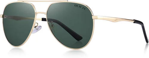 Gafas de sol polarizadas para hombre de OLIEYE con marco de metal y lentes HD