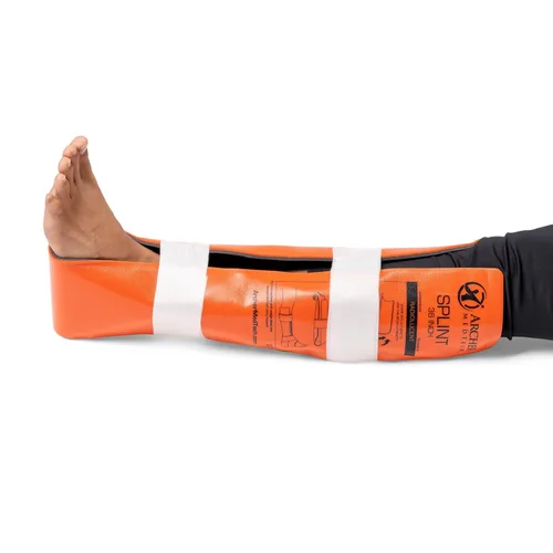 Vista 6 de Férula universal de primeros auxilios – Férula de emergencia de aluminio moldeable de 36 pulgadas para inmovilización de lesiones – Ligero