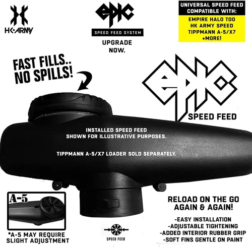 Vista 7 de HK Army Accesorio universal de tolva de cargador de paintball de alimentación de velocidad épica, vívido