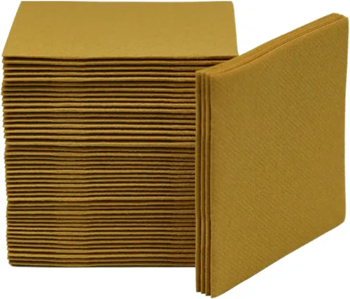 Vista 13 de Servilletas de cóctel, paquete de 100 servilletas desechables de lino de lujo como Airlaid, suaves y absorbentes, servilletas de cóctel para cocina