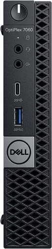 Vista 3 de Dell Optiplex 7060 Micro MFF PC de escritorio Intel i7-8700T 6 núcleos 2.40GHz 32GB DDR4 1TB M.2 NVMe SSD 1TB SATA SSD, WiFi BT HDMI nuevo KB