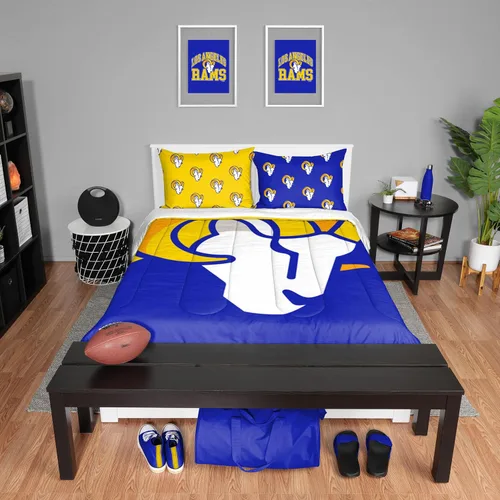 Vista 29 de FOCO Unisex-Adult NFL Team Logo Bed in a Bag Comforter Bedding 3-Piece Set