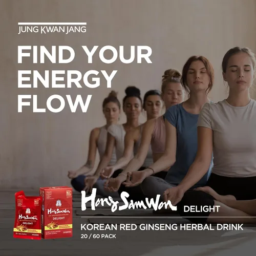 Vista 5 de JUNG KWAN JANG Hong Sam Won Delight - Té de ginseng rojo coreano, bebida energética de hierbas con lima, azufaifa, jengibre, 3 vitaminas y 9