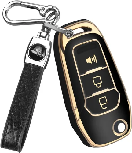 Vista 15 de QBUC Funda para llavero Ford, Protector de Carcasa de Llave de TPU Compatible con Ford F150 F250 2015 2016 2017 2018 2019, Focus 3 Escort Kuga