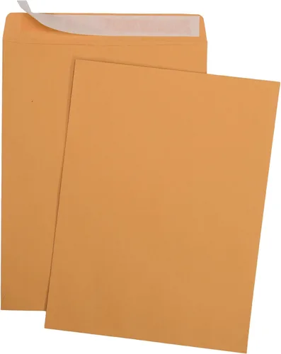 Vista 2 de Aimoh Sobres de envío de catálogo de papel kraft marrón autosellado de 9 x 12 pulgadas, 28 libras, 100 unidades, 9 x 12 pulgadas (38300)
