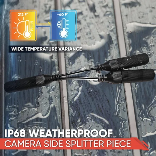 Vista 4 de POE Combinador Divisor Adaptador, Ejecuta 2 Cámaras IP en 1 Cable, Funciona en Todos los Interruptores POE, POE NVR y Cámaras POE, Compatible