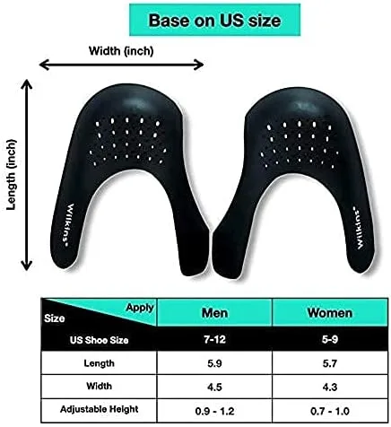 Vista 7 de Wilkins Protector de zapatos antiarrugas (2 pares) reductor de puntera e inserto antiarrugas para tenis