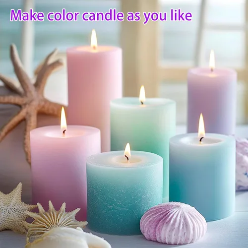Vista 4 de Roizefar Tinte para velas – 12 colores de cera derretida para hacer velas, tinte a base de aceite para cera, tintes de color líquidos altamente