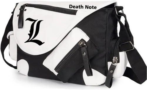 WANHONGYUE Death Note Anime Messenger Bags Casual Crossbody Bag Bolso de lona Bolsa de hombro Bolsa de tableta