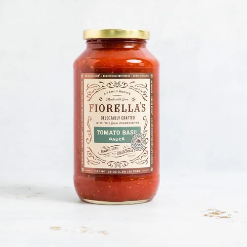Vista 11 de Fiorella's Fra Diavolo, Salsa Arrabbiata - Salsa de tomate hecha con ingredientes frescos - Sin aceite de semilla, sin azúcar añadido, sin