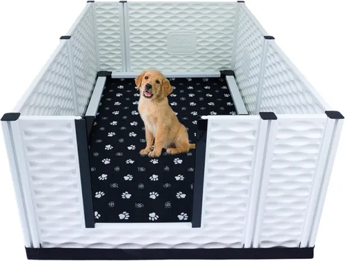 Vista 10 de EZwhelp - EZclassic - Caja de parto de 38 x 38 x 28 pulgadas, la elección confiable para criadores - Duradera, personalizable y portátil.