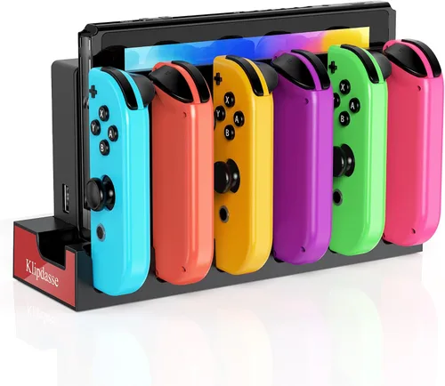 Vista 12 de Klipdasse Base de carga para controlador Switch 2, [carga de doble dirección] Carga acoplable para joycon 2 - Soporte de cargador FastMagnetic
