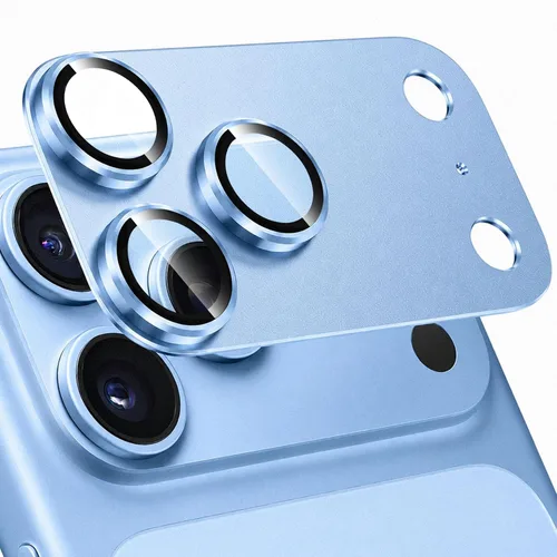 Vista 99 de Protector de Lente de Cámara para iPhone 14 / iPhone 14 Plus Película de Cubierta de Cámara de Metal, Vidrio Templado 9H, Antiarañazos, Compatible