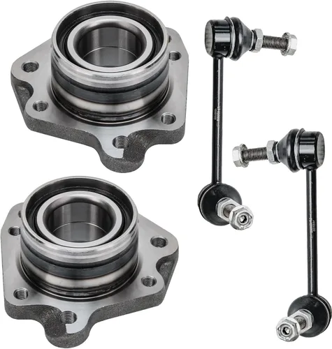 Vista 420 de Detroit Axle - Kit de cubos de rodamiento de rueda delantera de 6 piezas para Dodge Dart 2013-2016, Chrysler 200 2015-2017, 2 cojinetes de rueda