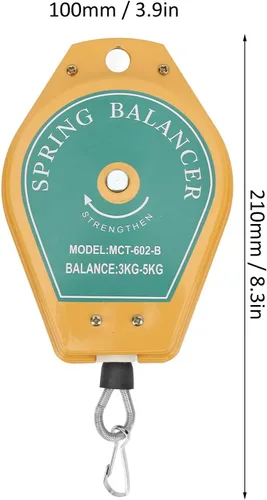 Vista 2 de Balanceador de resorte de 3 a 11.0 lbs de carga retráctil para moldes de automóviles, soldadura de piezas, línea de montaje