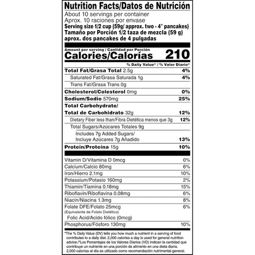 Vista 6 de Pearl Milling Company Mezcla de panqueques de proteínas, bolsa individual, 20 onzas