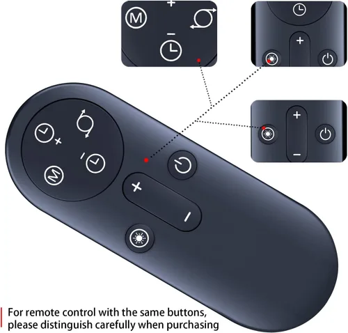 Vista 4 de Replacement Remote Control for Lasko Ascend Tower Fan OST100 EST100 RST200