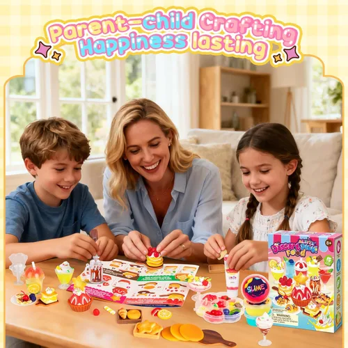 Vista 4 de Alritz Juego de juguetes de comida en miniatura, mini postres para hacer bebidas, kit de manualidades, pastel de fresa simulado, juego de alimentos