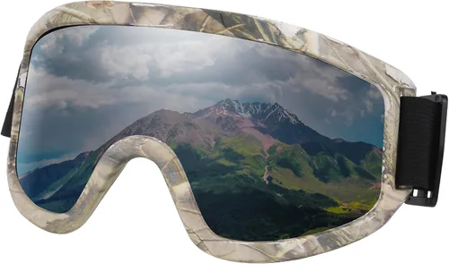 Ski Goggles Motocross Bike Racing Skate Goggles Windproof Anti-Fog Glasses UV Protection for Women Men Adult