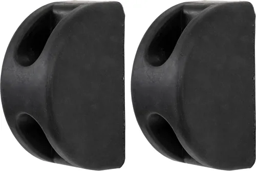 Vista 2 de Buyers Products B5800 - Parachoques de goma moldeado en forma de D, 3 x 3-1/2 x 6 pulgadas, para protección de camiones y remolques, parachoques