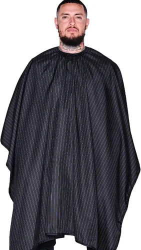 Vista 8 de Barber Strong The Barber Cape - Funda para corte de pelo para hombres, material repelente y reductor estático, tela resistente al agua