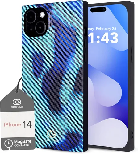 Vista 14 de Cocomii - Funda rectangular compatible con iPhone 14 Pro - Compatible con MagSafe, patrón de carey, estampado animal, brillante, magnética