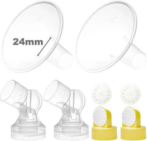 Vista 10 de Nenesupply Piezas de bomba Bridas de 0.748 in compatibles con Medela Brida Brida Válvula Conector de membrana Compatible con Conector Personalfit No