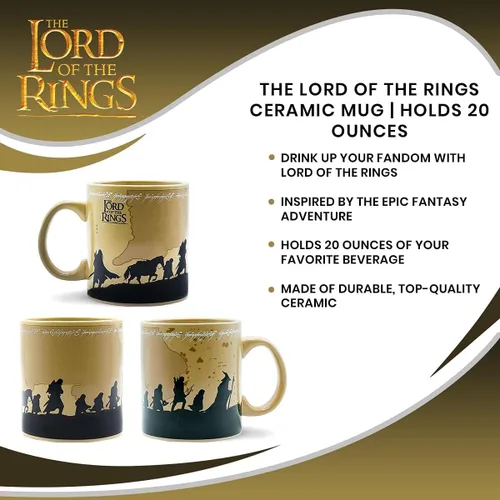Vista 7 de Silver Buffalo Taza de cerámica The Lord of the Rings Capacidad para 20 onzas