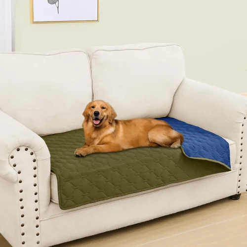 Vista 84 de Smiry Funda Manta Impermeable para Cama de Perro, Manta Suave Reversible para Mascotas, Lavable a Prueba de Fugas, Funda para Gatos y Perros