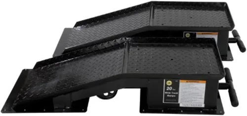 Vista 3 de Omega 93201 Rampa ancha negra para camión, capacidad de 20 toneladas