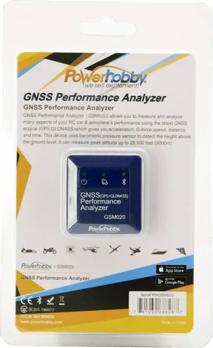 Vista 3 de Power Hobby PHGSM020 - Analizador de rendimiento con GPS + GLONASS, medidor de velocidad Bluetooth y registrador de datos