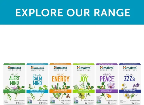 Vista 6 de Himalaya Hello Calm Mind - Suplemento de hierbas con bacopa, L-teanina, Gotu Kola, apoya la concentración y la concentración, la función cognitiva