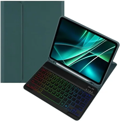 Vista 15 de kaidisen Funda con teclado retroiluminado colorido para Galaxy Tab S6 Lite de 10.4 pulgadas con teclado magnético desmontable Bluetooth RGB
