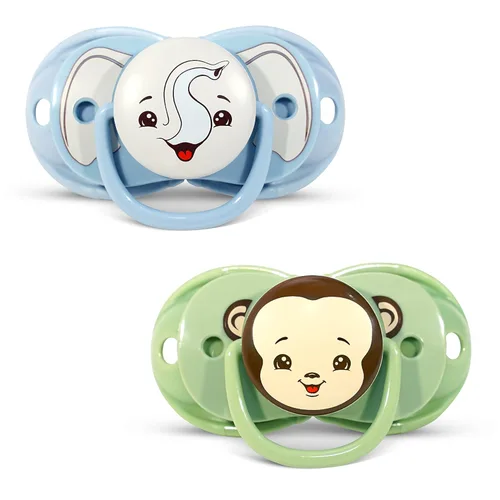 Vista 11 de RaZbaby Keep-It-Kleen - Paquete de 2 chupetes para bebé, se cierra cuando se cae, pezón de ortodoncia de silicona sin BPA, ideal para viajes
