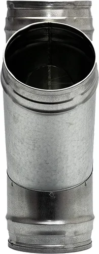 Vista 9 de Vent Systems Conector de conducto de 5 pulgadas – Adaptador de tubería de acero galvanizado resistente con división de tres vías – Adaptador