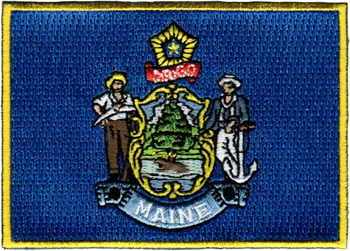 Vista 35 de Parche Bordado de la Bandera del Estado de Minnesota, Emblema MN, Planchado, Versión 2024