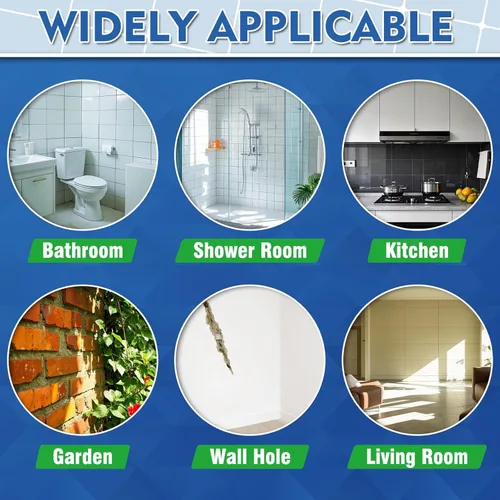 Vista 4 de Kit de Reparación de Lechada para Azulejos, 2 Paquetes de Lechada de Secado Rápido para Baño, Cocina, Ducha, Triple Uso Versátil con Sellador