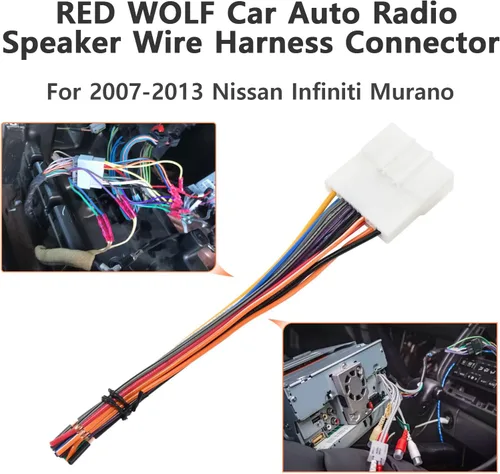 Vista 2 de RED WOLF Adaptador de antena de radio estéreo para Nissan Frontier/Pathfinder/Titan 2008-2020, Infinit QX60/G37 2010-2014