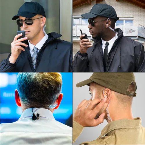 Vista 6 de MECCANIXITY Auricular Agent Secret - Auricular de repuesto para auriculares de audio de radio de 2 vías, paquete de 2