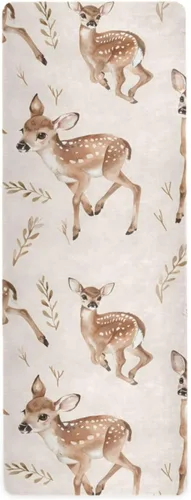 Deer Yoga Mat Non Slip Thick Kids Eco Friendly Rubber Workout Foldable Yoga Mat Women Exercise