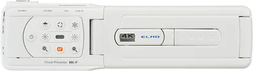 Vista 2 de Elmo Presentador visual ultra portátil modelo MX-P2 1430; salidas USB 3.0, HDMI y VGA/RGB; zoom digital 16x; micrófono incorporado; interruptor