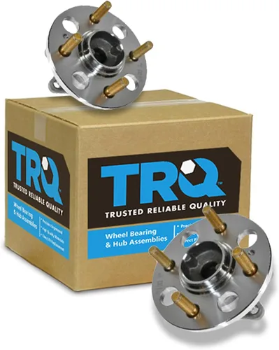 Vista 132 de TRQ Juego de 2 rodamientos de rueda delantera y conjunto de cubo compatible con Tesla 3 2020 Y 2018-2019