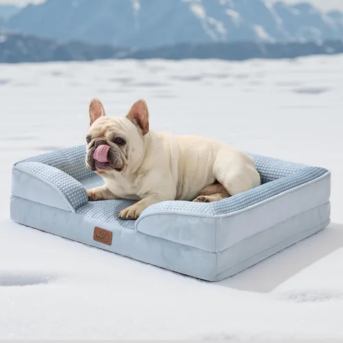 Vista 126 de Bedsure - Cama ortopédica para perros de tamaño grande - Cama impermeable para perros grandes y gatos, sofá de confort para perros con funda