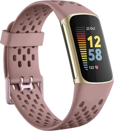 Vista 14 de Getino Bandas compatibles con Fitbit Charge, correas deportivas de repuesto ajustables transpirables suaves para Fitbit Charge 5/6, Negro